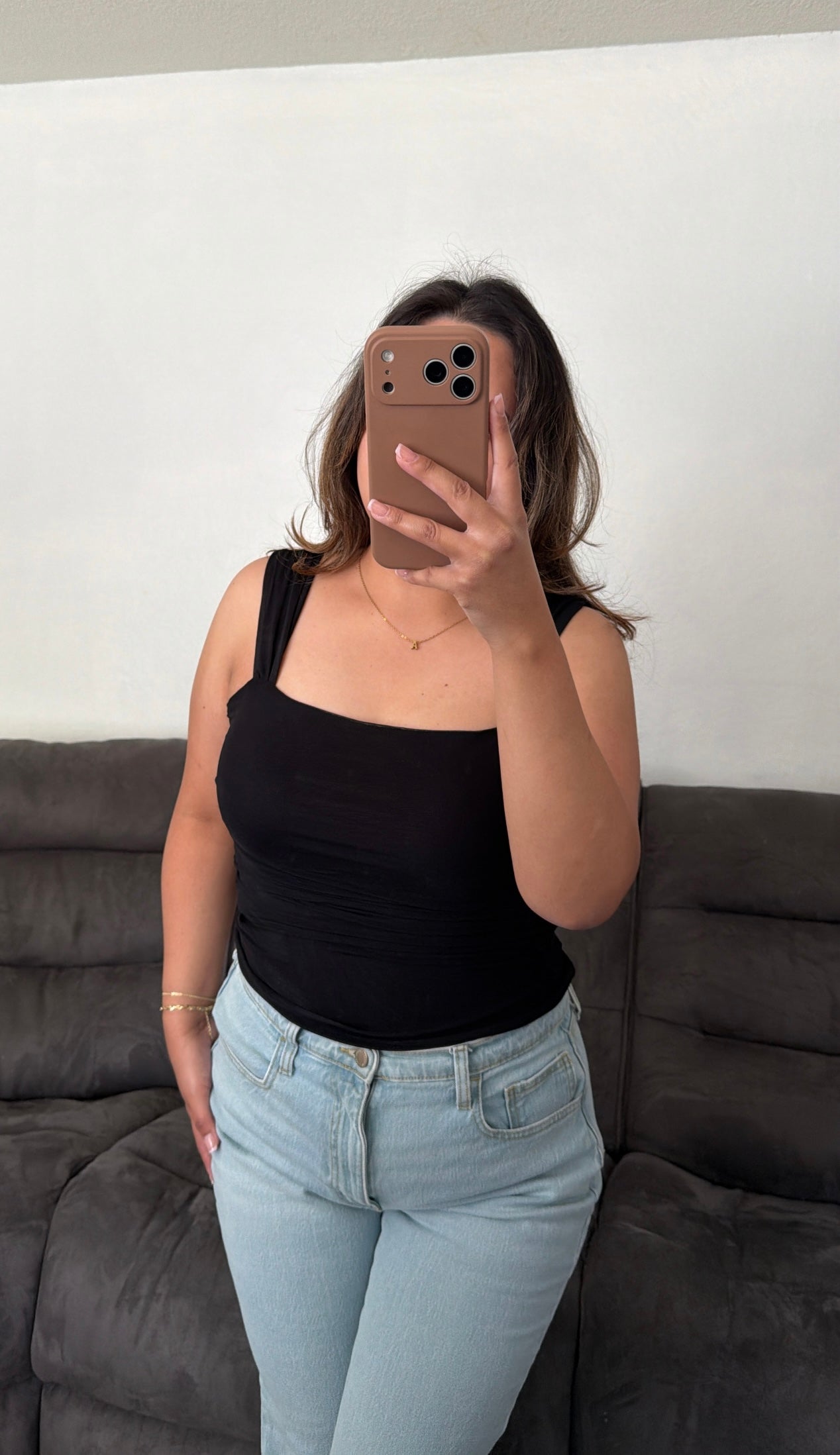 Ruched Wide Strap Top