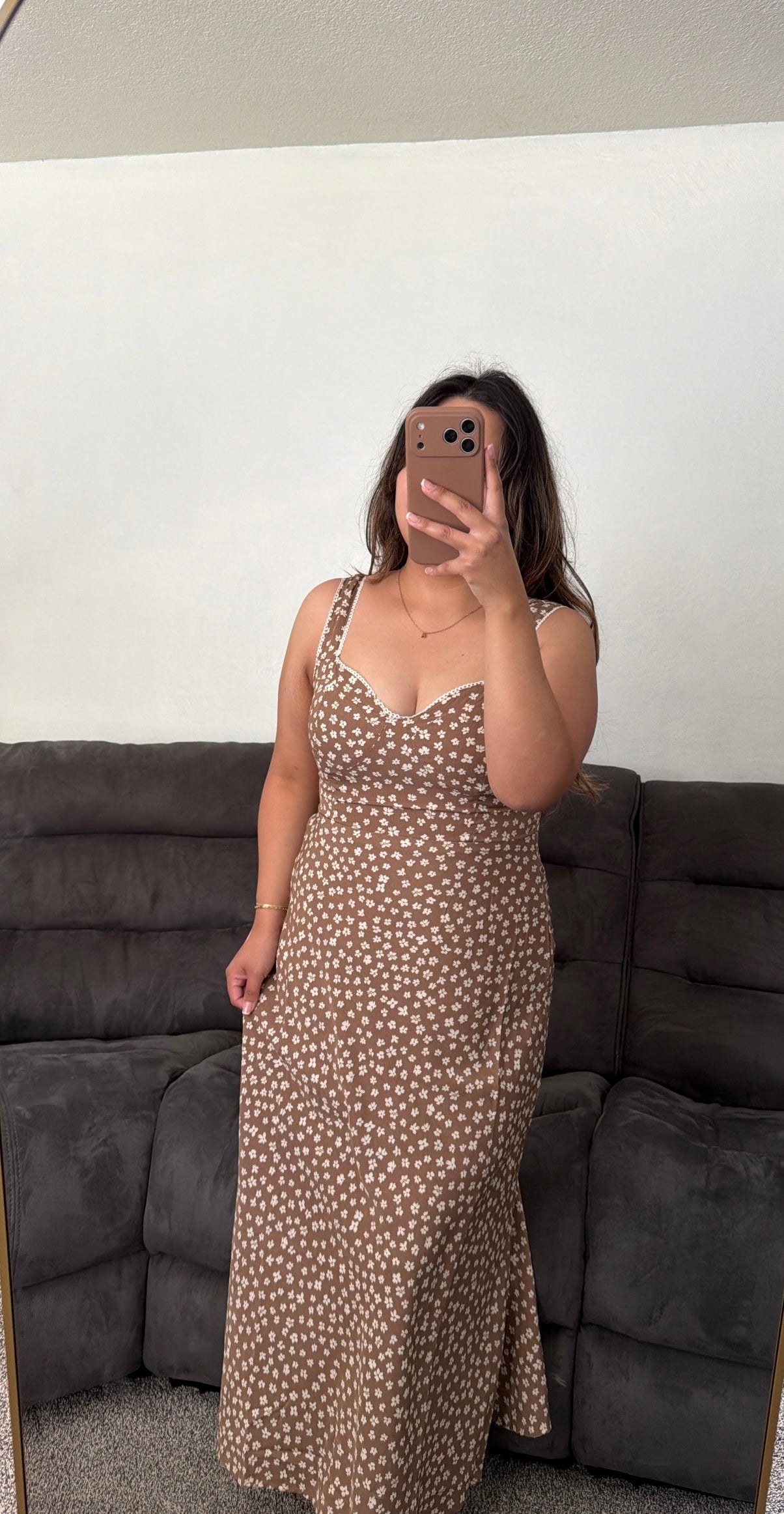 Floral Sweetheart Midi Dress