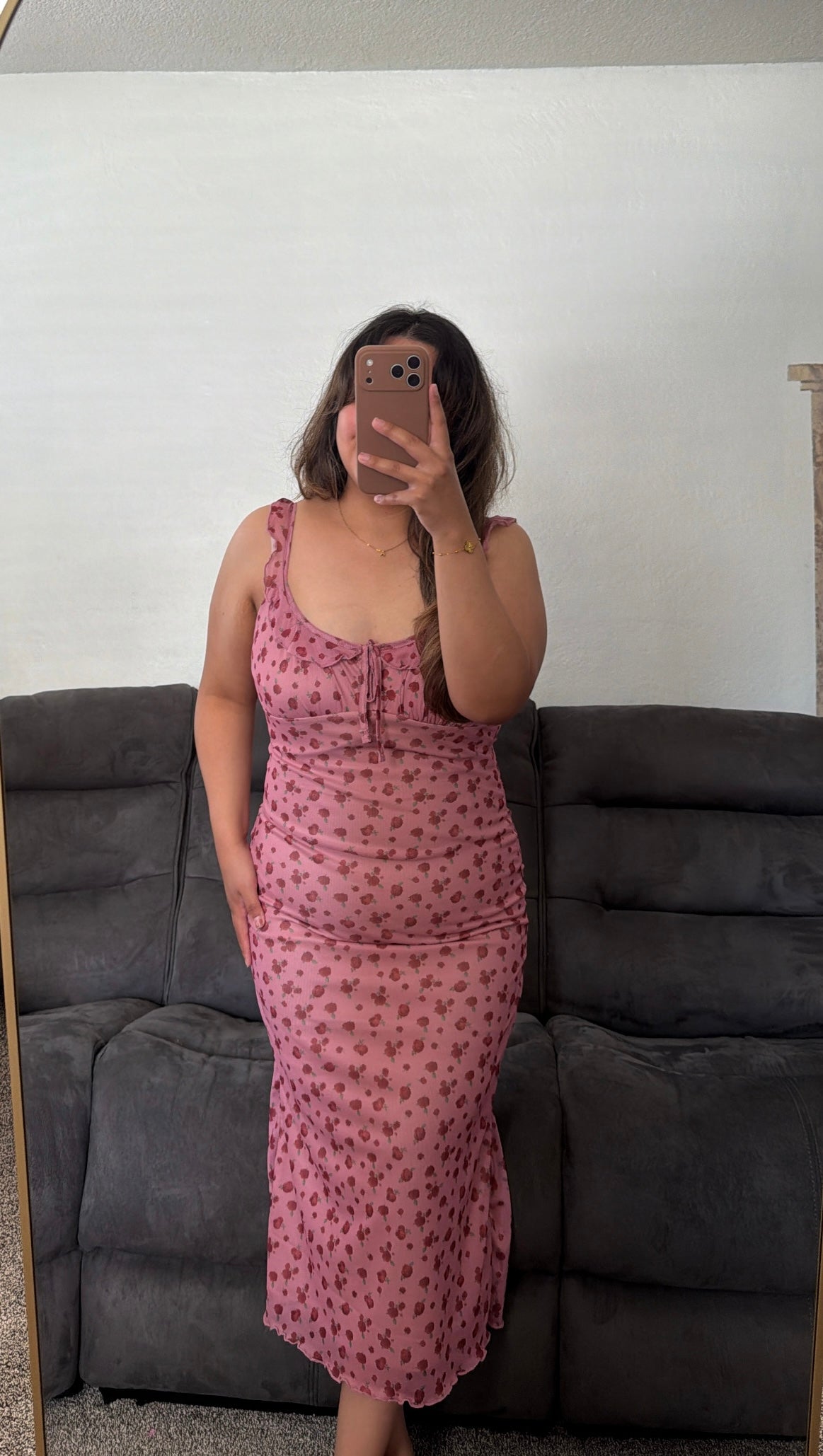 Mesh Midi Dress