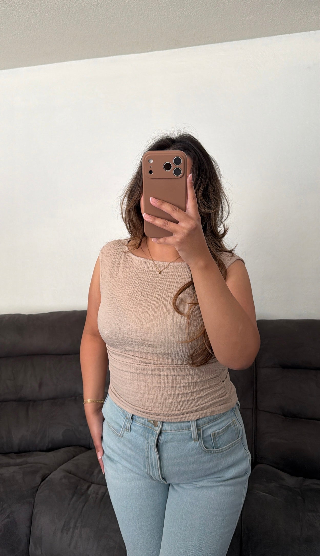 Boat Neck Sleeveless Top