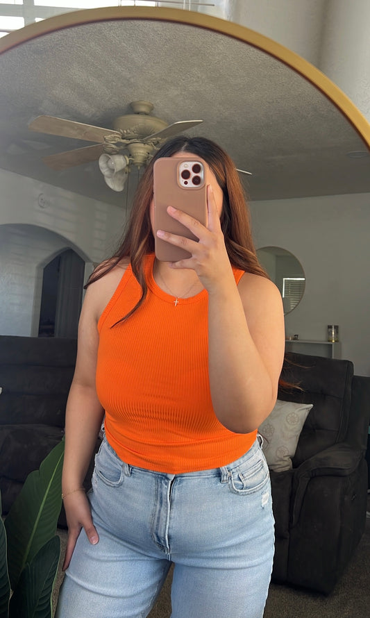 Sleeveless Round Neck Knit Top