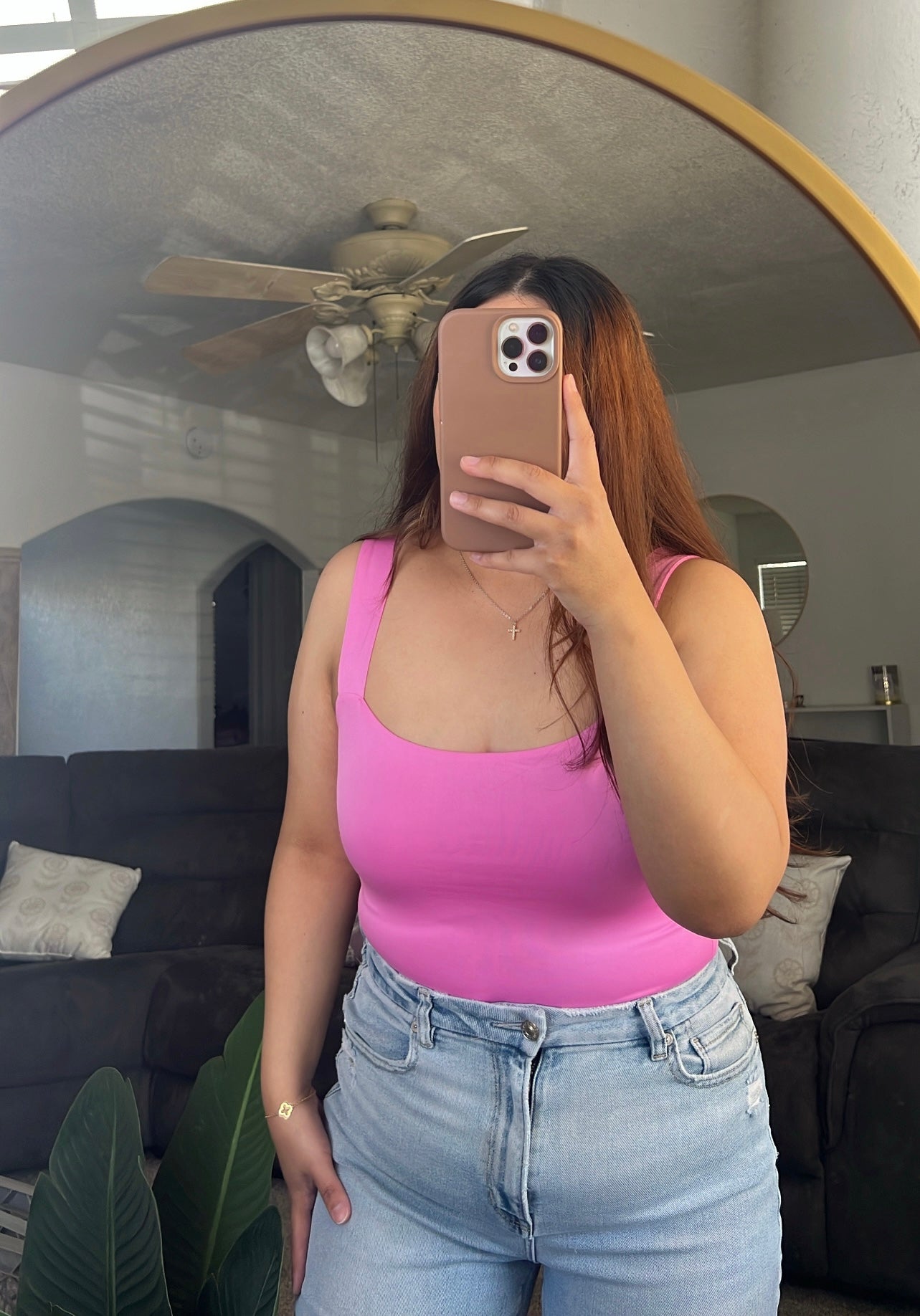 Squared Neck Knit Top
