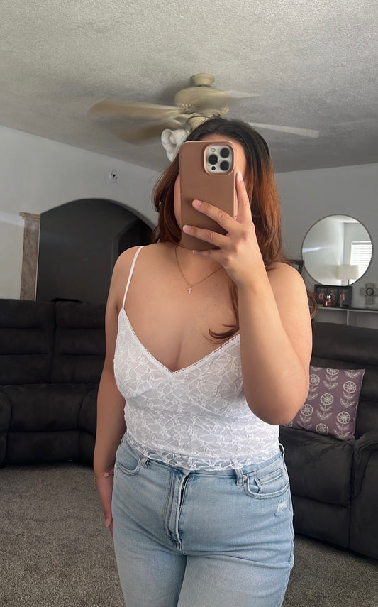 Lace Cropped Cami Top