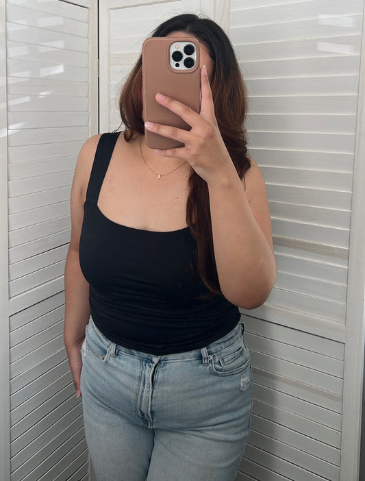 Square Neck Knit Top