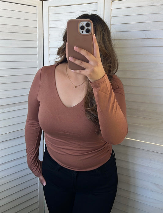 Ruched Long Sleeve