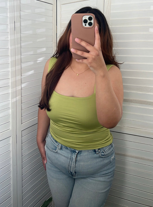 Square Neck Knit Top