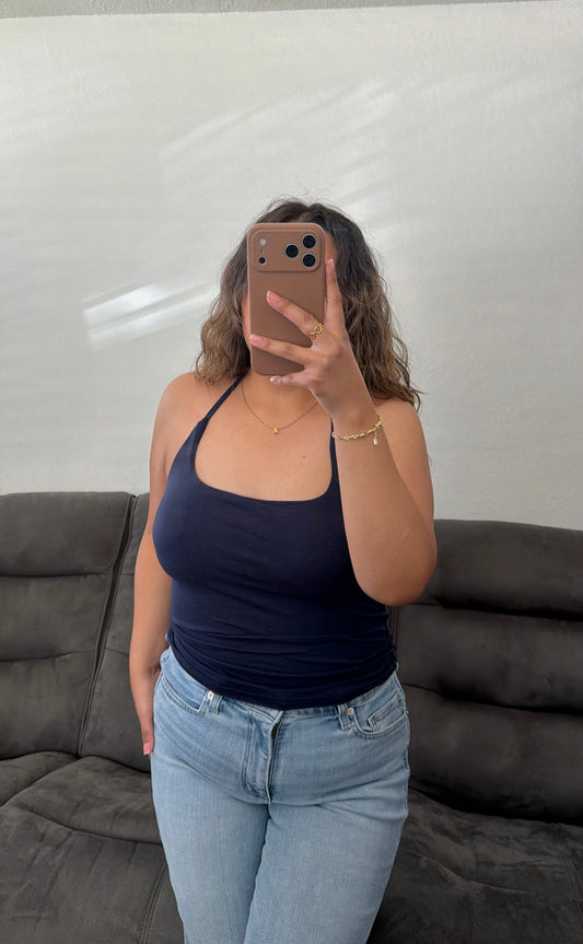 Halter Tied Bra Padded Tank
