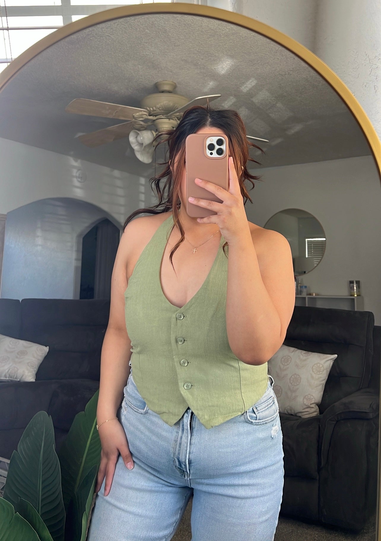 Halter Open Back Crop Top