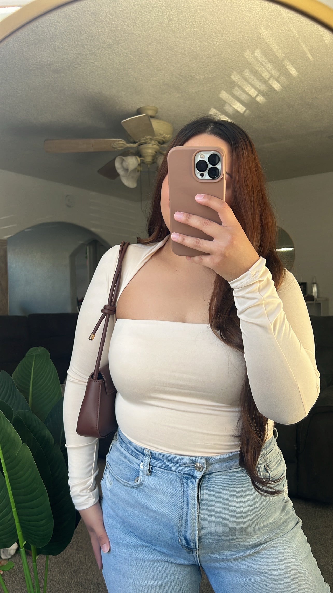 Long Sleeve Square Neck Top