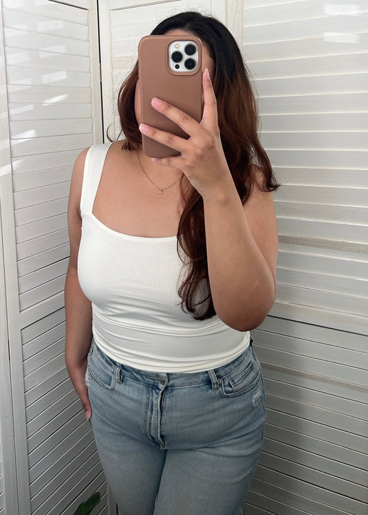 Square Neck Knit Top