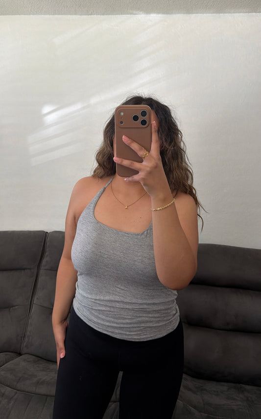 Halter Tied Bra Padded Tank