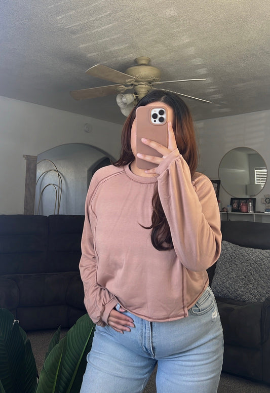 Stitched Long Sleeve Top