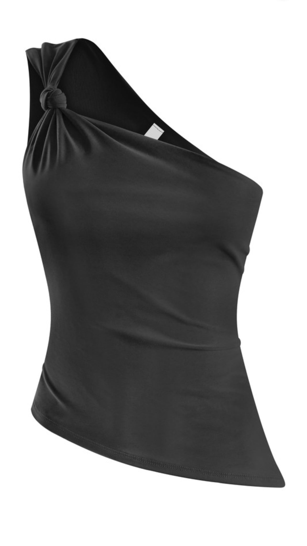 One-Shoulder Knotted Asymmetrical Top