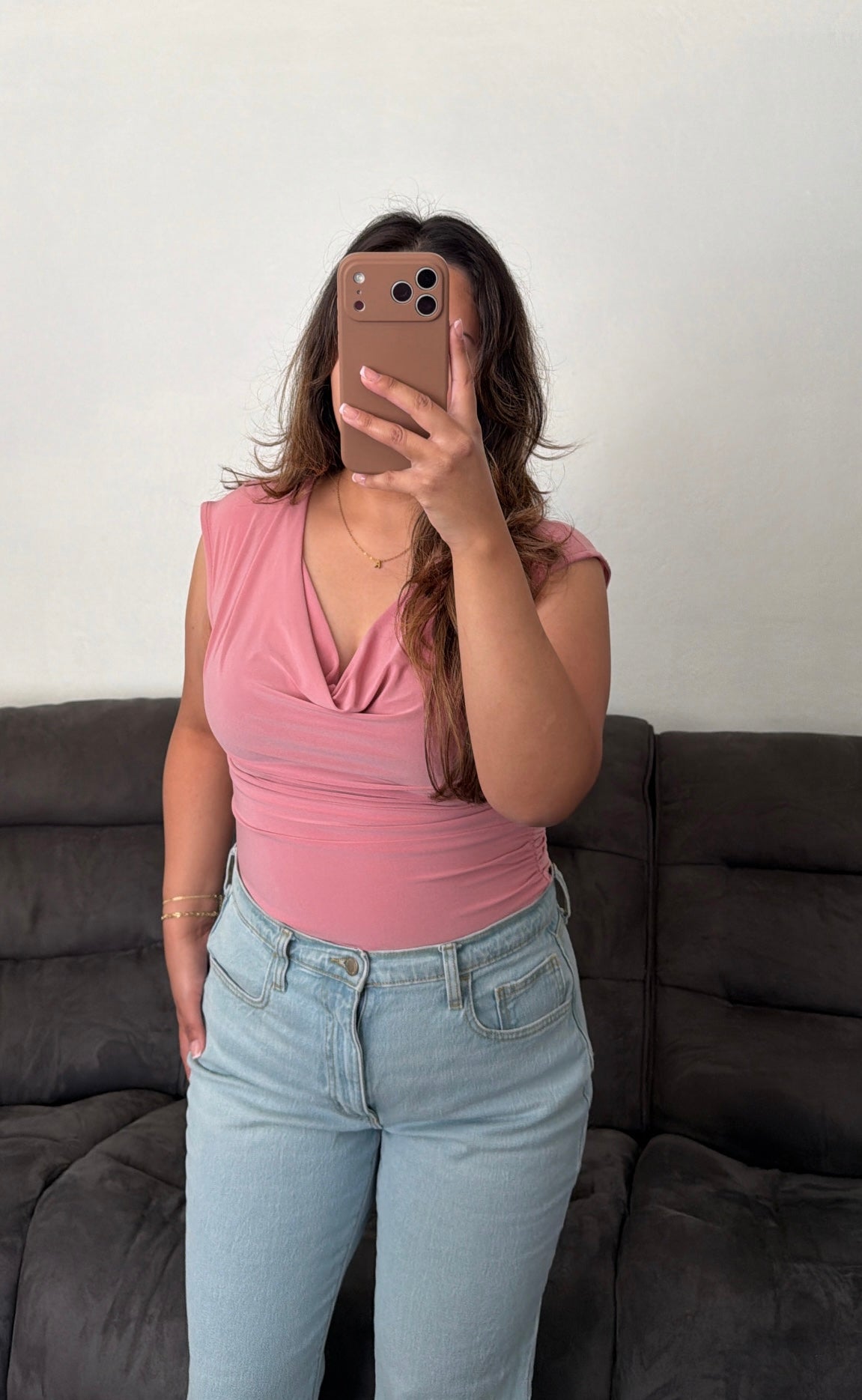 Cowl Neck Sleeveless Top