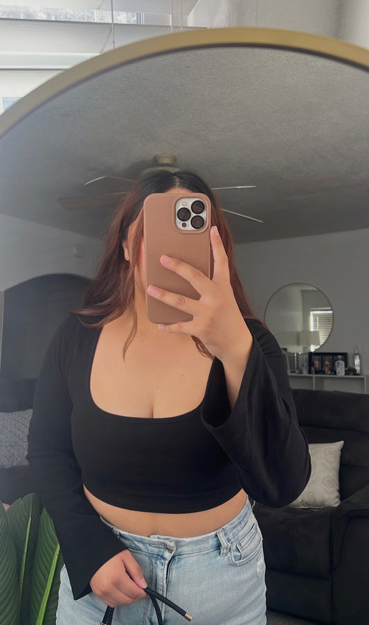 Long Sleeve Crop Top