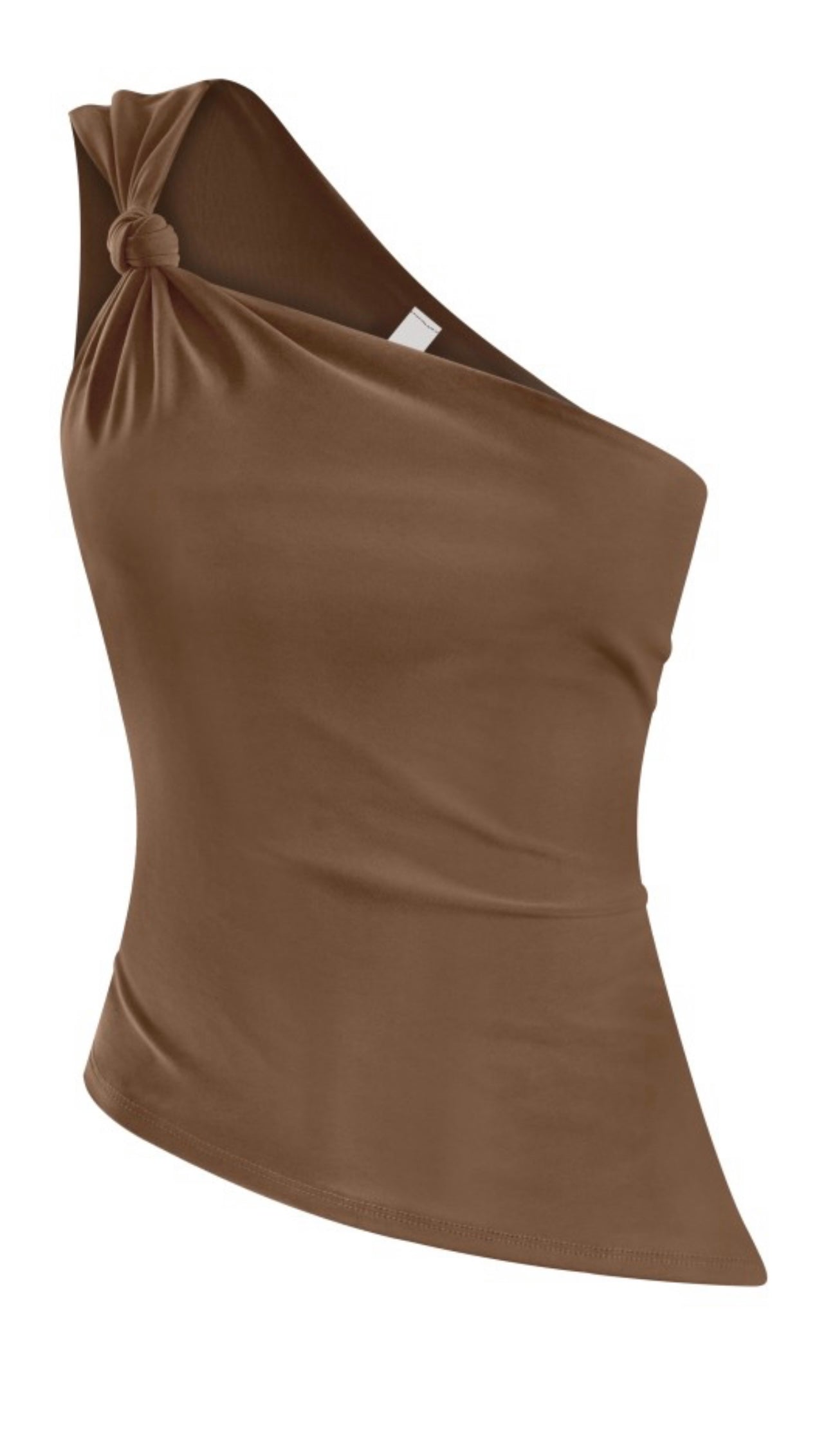 One-Shoulder Knotted Asymmetrical Top