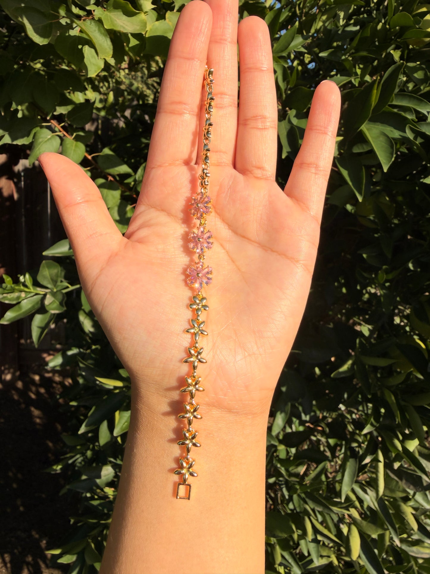 Floral Bracelet (Pink)